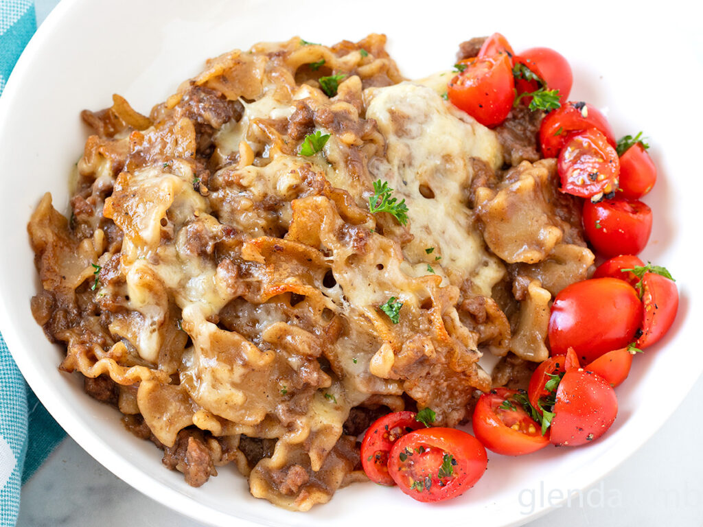 French Onion Beef and Noodles